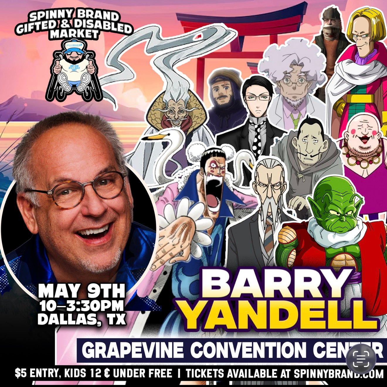 Fast Pass for Barry Yandell - May Spinny Brand Gifted & Disabled Market